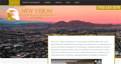Desktop Screenshot of newvisionpropertymanagement.com